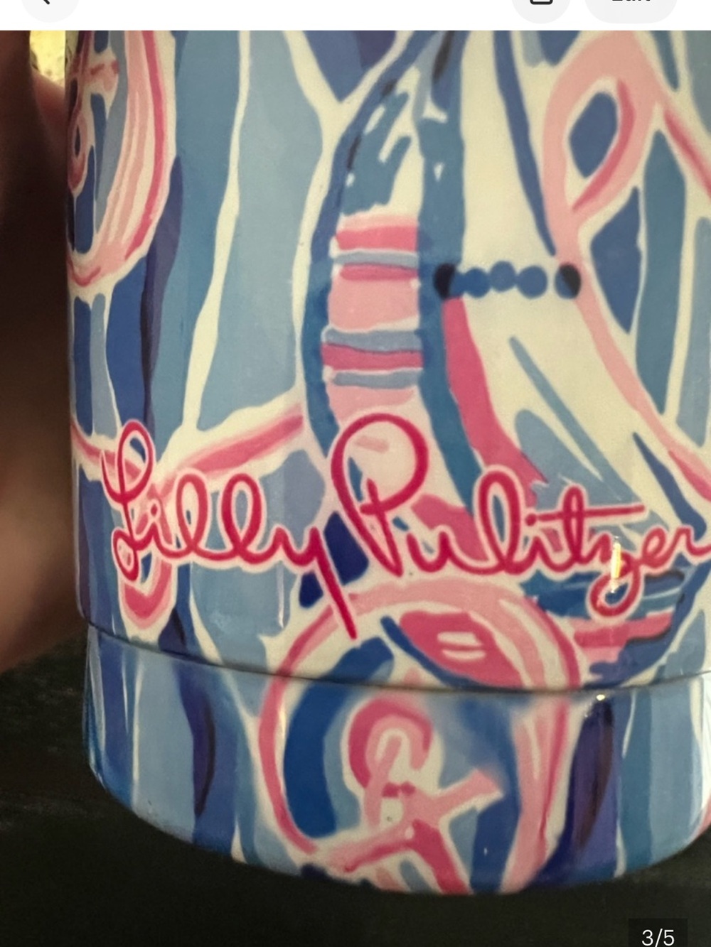 Lilly Pulitzer Reel Nauti 20 oz Insulated Tumbler Sailboat Nautical - Picture 3 of 5